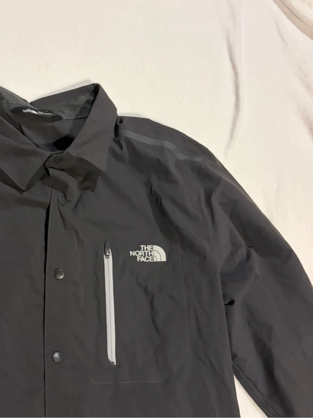 The North Face Dark Gray Long-Sleeve Snap Front Trail Shirt - Size L